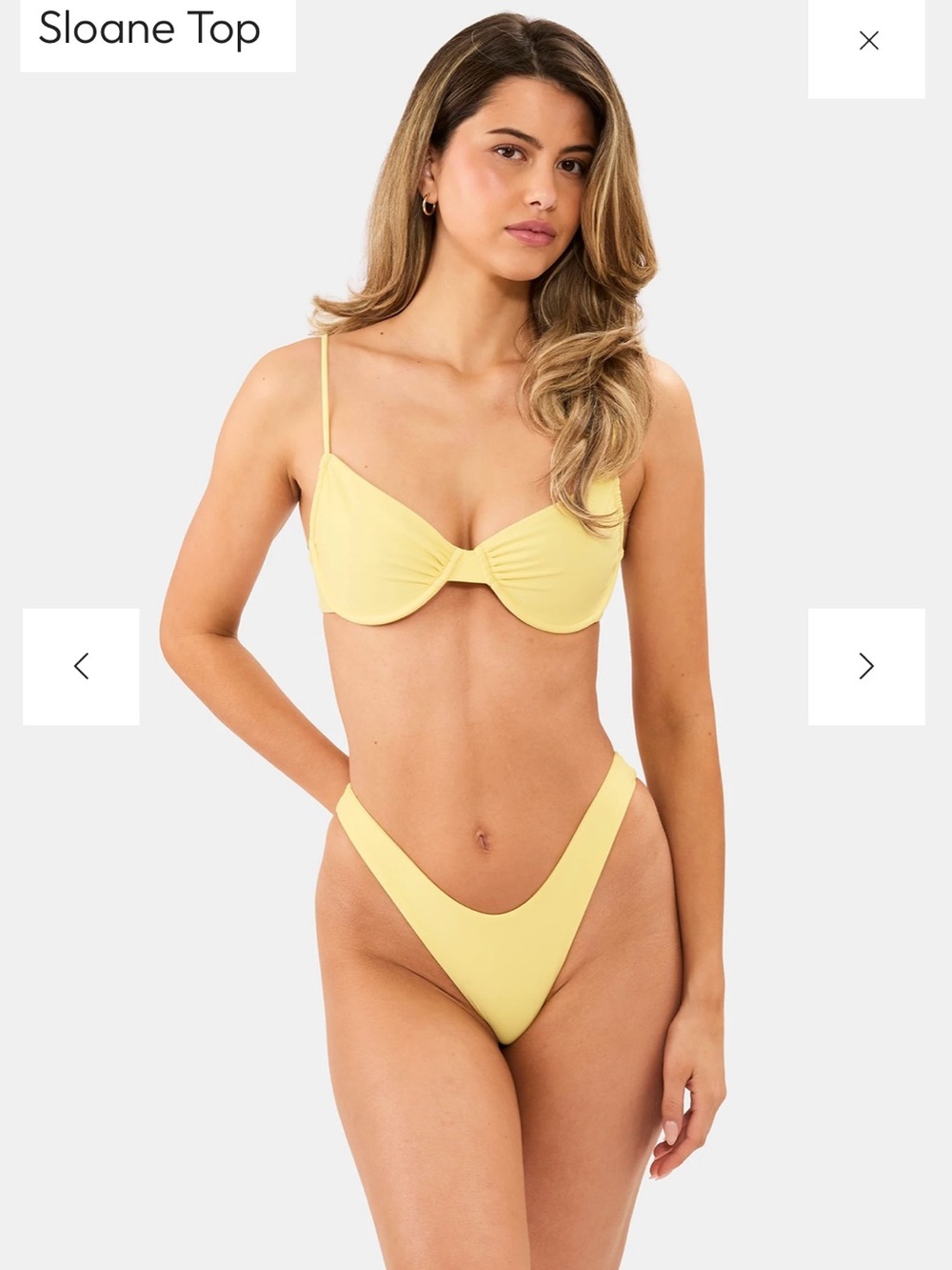 Nyud Swim Yellow Underwire Bikini Set